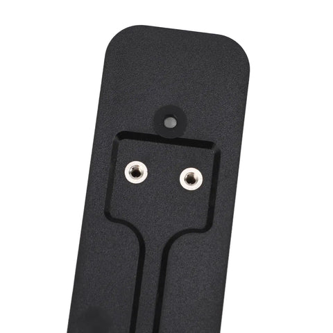 Close-up of Sturdy Black Back Plate Mount Accessory For Video Doorbell Quick Install And Easy Repair, Durable Plastic Backplate
