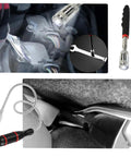 Telescoping Magnetic Pickup Tool Set With LED Light Flexible Bendable Magnetic Rod And 360 Degree Swivel Inspection Mirrors in use for retrieval