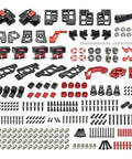Advanced Premium Heavy Duty Full Cnc Parts Kit Aluminum Alloy Frame For 3D Printer Mods, complete set of metal components and hardware.