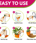 Instructions for using the Self Watering Planter Insert And Drip Stakes Set For Pots Automatic Plant Watering System To Prevent Overwatering And Underwatering 2 Pack