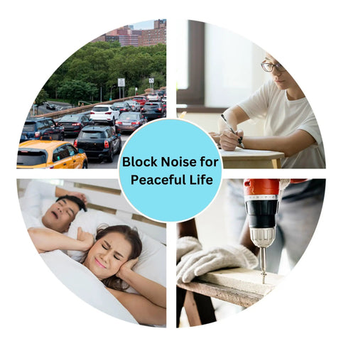 Image depicting various environments showcasing Bulk Pack Of Two Hundred Premium Foam Earplugs Delivering Heavy Duty Sound Blocking And Cozy Comfort.