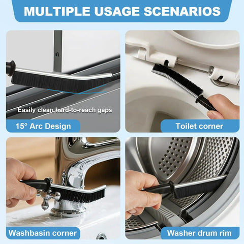 Usage scenarios of 11 Piece V Shaped Grout Cleaning Brush Set With Stiff Bristles Crevice Brushes And Stainless Steel Scraper.