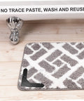 8 Pcs Slip Rug Tape Fixing Stickers for hardwood floors used on a patterned rug showing no slip adhesive feature