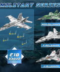 F-18 Hornet Fighter Jet Building Set With 1,387 Pieces Display Stand Movable Wings Retractable Landing Gear Openable Cockpit