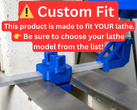 Kickass Adjustable Dust Collection Rig For Split Bed Wood Lathes With Tight Four Inch Hose Hookup and Three Way Flex Brackets shown fitted on lathe.