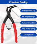 Heavy Duty 90 Degree Snap Ring Pliers For Trucks, Motorcycles, And Cars, Internal Retaining Ring Circlip Pliers, Long Nose Design