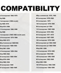 Compatibility chart for Beefy Thermostat With Gasket Replacement For Johnson Evinrude Outboard Motors 1959 To 1995
