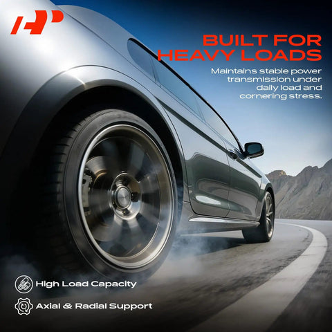 Car with wheel focus illustrating Front Or Rear Wheel Bearing And Hub Assembly 5 Lug Bolt On Fit For Chevy Camaro Cadillac CTS XTS Impala