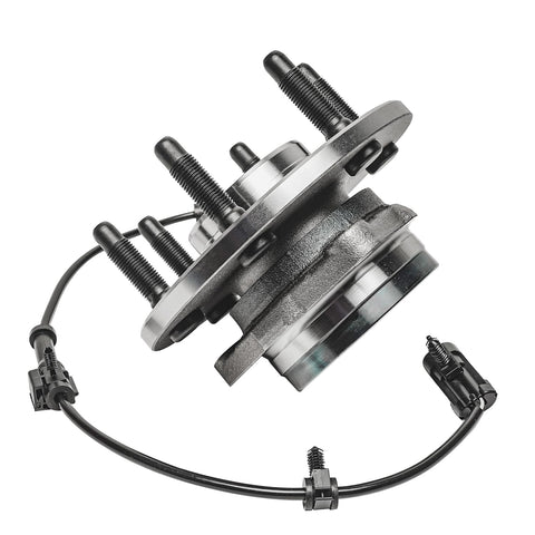 4WD 6 Lug Front Wheel Bearing Hubs For Chevy GMC Silverado Sierra Avalanche Suburban Yukon XL 1500 Tahoe Express Savana 2500 Cadillac Escalade EXT Direct Fit Wheel Bearing And Hubs with ABS sensor wire