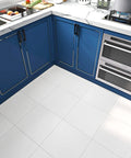 30 Pack Peel And Stick Vinyl Floor Tiles White 12X12 In Self Adhesive Waterproof Laminate Tiles for kitchen