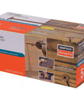 Box of Exterior Timber Screws Workhorse 0.220 Inch By 5 Inch Double Barrier Coated Tan With Washer Head and Sawtooth Point