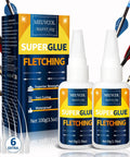 Heavy Duty Fletching Glue Kit 100g Pro Grade Instant Bond For Carbon, Aluminum And Wood Arrows Clear Adhesive bottles and box