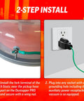 Steps to install X Static Grounding Kit For Cyclone Dust Collectors And Shop Vacuums Anti Static Ground Wire And Grounding Plug