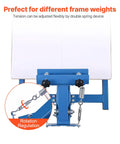 One Color One Station Silk Screen Printing Press For Tees And Garments, 21.3 By 17.7 Inch Platen, Adjustable Tension, detail view