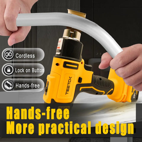 Cordless Heat Gun With Razor Scraper For Dewalt 20V Max Battery Paint Stripping Tool bending PVC pipe hands-free design