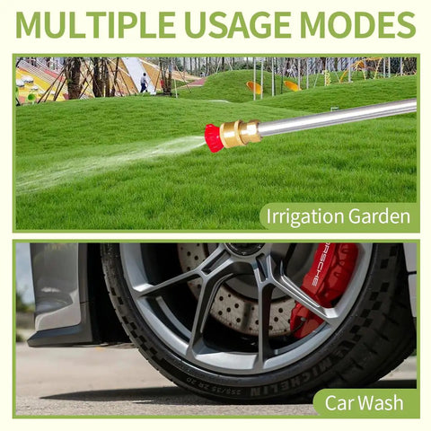 Leak Free Jet Nozzle For Garden Hoses And Power Washer Wand High Pressure Sprayer with five nozzles used for irrigation and car wash.