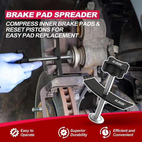 Heavy Duty Brake Caliper Compression Tool For Quick Pad Replacement being used on a car brake system