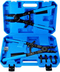 16 Inch Snap Ring Pliers Set For Internal And External Circlips With Heavy Duty Steel Construction And Interchangeable Tips in case