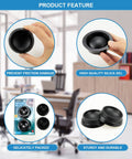 Four Pack Rubber Caster Cups For Furniture Wheels With Non Slip Grip Round Floor Protectors For Cribs Tables Chairs