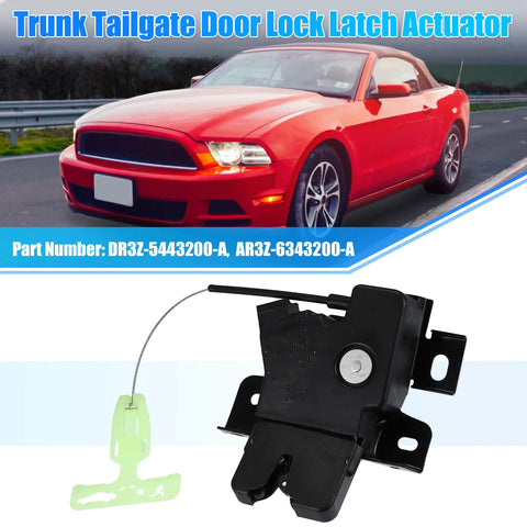 Mustang Trunk Latch Actuator DR3Z-5443200-A For Ford 2010-2014 Coupe Rear Deck Lid Latch Motor Tailgate Door Lock Replacement