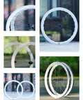 Ultra Lightweight Carbon Fiber Road Bike Wheelset With Aero Wave 45/50mm And 60/65mm Depths displayed in outdoor setting