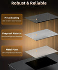 Image showing the layers of the Heavy Duty Fireproof Document Box With Lock And Handle Large Portable Metal Safe.
