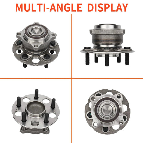 Multi-angle views of Rear Wheel Hub Bearing Assembly For Honda CR-V 2007-2011 FWD, Crosstour 2010-2015 FWD, And Accord Crosstour 2010-2011