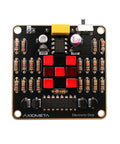 Top view of Electronic Dice Soldering Kit For Beginners And Students DIY LED Dice Circuit With 555 Timer And CD4017 Counter