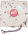 Heavy Duty Electric Chandelier Hoist Lifter System With Remote 330 Lbs Capacity motor assembly top view with wiring.