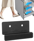 Foot Pull for Trash Cabinet Drawer With Touchless Hands Free Design installed on cabinet, showing foot use, durable black design