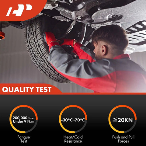 Mechanic performing quality test on Front Sway Bar Links Stabilizer Kit For Subaru Beefs Up Your Ride With Tight Handling