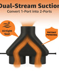 2.5 Inch Dust Collection Hose Splitter With Independent Blast Gates For Dual Hose Control In Shop Vac Setups Fits Ridgid Craftsman And Most Wet Dry Vacuums Patent Pending with dual-stream suction and airtight seal