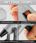 Step-by-step guide for using 20W High Temp Mini Glue Gun Kit With 55 Inch Cord Anti Drip Nozzle Includes 30 Glue Sticks For Crafting DIY Projects School Art Quick Home Repairs Portable Gray Hot Glue Gun