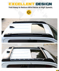 Durable Aluminum Roof Rack Cross Bars For 2024 2025 2026 Toyota Tacoma Double Cab top view showing aerodynamic design