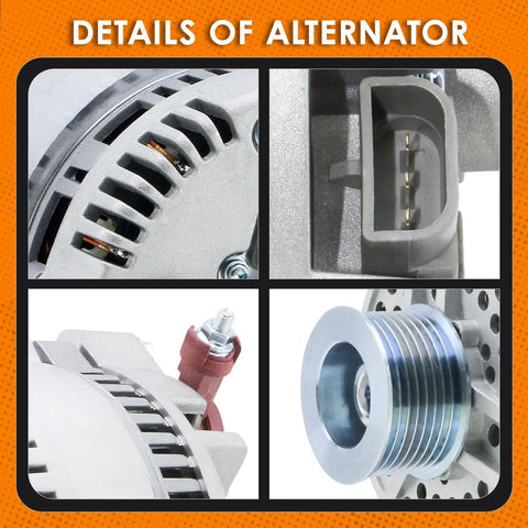 Close-up details of Alternator Replacement For F Series And E Series Trucks With 4.6L And 5.4L V8 Engines From 1997 To 2002