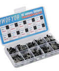 10 Value Transistor Kit With 300 Pieces Includes 2N2222 2N2907 2N3904 2N3906 BC327 BC337 A1015 C1815 S8050 S8550 in box