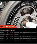 Heavy Duty Dual Mass Flywheel Straight Swap Fits Volkswagen Jetta Golf Beetle Audi A3 2.0 Liter Diesel Turbo Dsg Automatic Transmission close-up gear detail