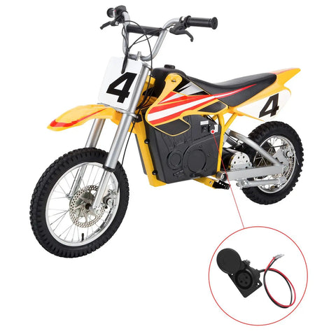 XLR Charger Port Replacement For Razor MX650 MX500 SX500 Dirt Rocket Bikes And EcoSmart Metro Kids Electric Scooters 3 Pin 2 Wires