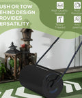 Heavy Duty Garden Lawn Roller For Fresh Sod And Uneven Patches Water And Sand Filled 46 Liter Rolling Drum Manual Push Or Towable