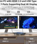 Real Deal 11 6 Inch Industrial Embedded Panel Pc With A Crackin Touchscreen Display Runnin The Beefy Intel N5100 Engine Booting Windows 11 For Smooth Sailin Multitasking And Tough As Nails Daily Grind Performance on a desk with dual displays.