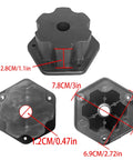 Connector couplers for Two Pack High Speed 24V RS555 Motor Gearbox Upgrade Kit For Power Wheels Ride On Toys with dimensions