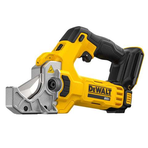 20V Max Plastic Tubing Cutter Bare Tool with LED, Auto and Manual Cutting Modes, cuts up to 2-inch plastic tubing, side view