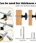 Four Pack Lit Neon Gamer Controller Cabinet Knobs with screws fitting 0.59"-1.57" thick wood, installation steps shown.