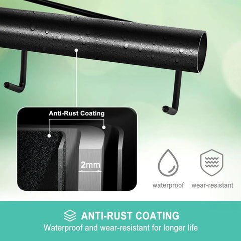 Heavy Duty Chain Link Fence Stretcher Tool With Extended Hooks, 31.5 Inch Steel Woven Wire Fence Tensioner showing anti-rust coating