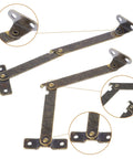 Antique Bronze Left Side Lid Stay Hinges Small Folding Hinges For Box Lids Jewelry Boxes And Chests Includes 2 Hinges