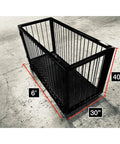 Heavy Duty Livestock Weighing Scale With Panel Guard For Cattle featuring six foot platform, 30 in wide, 40 in high, robust metal design.
