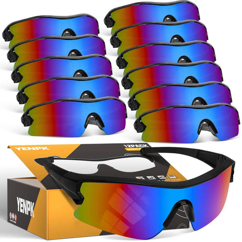 12 Pack Tinted Safety Glasses Protective Eyewear For Men And Women With ANSI Z87 1 Certified UV400 Anti Splash Scratch Resistant Goggles
