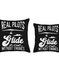 Glider Pilot Throw Pillow For Hang Gliding Lovers Adventure Vibe Cushion For Home Decor Gift For Flight Enthusiasts