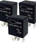 Three Pack 12V 5 Pin SPDT Automotive Relay With 20A Normally Open And 10A Normally Closed For Ford F150 Fusion Toyota Cadillac 2014 To 2023