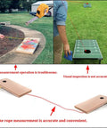 Cornhole Distance Setup Tool With Quarter Inch Rope And Two And A Half Inch Wood Balls For Accurate 27 Foot Board Separation Ideal For Backyard Toss And Tournament Ready Game Setup measuring cornhole board gap